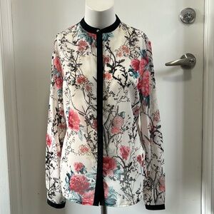 Suzy Shier sheer blouse